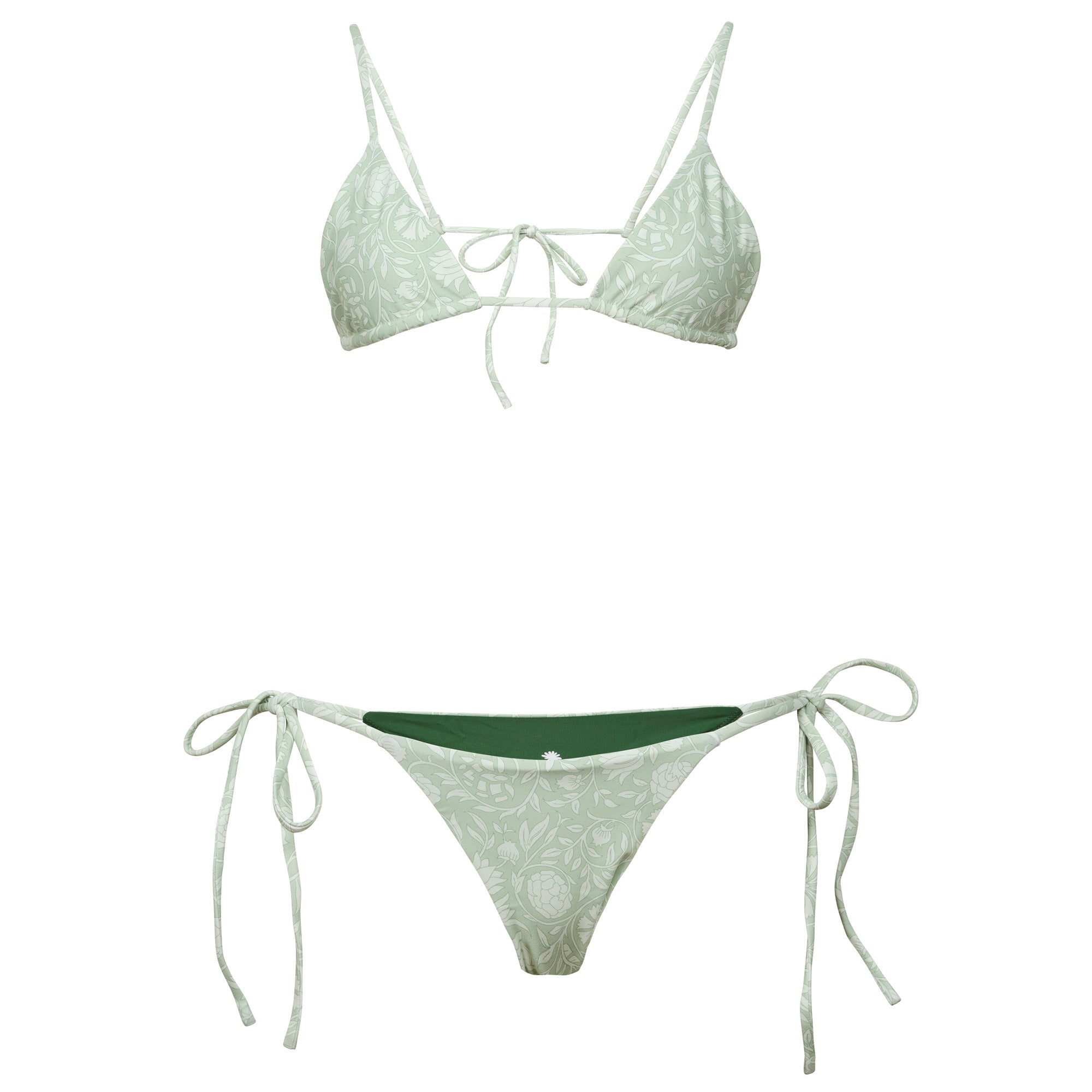 KALI - Self Tie Bikini top & Bottom
