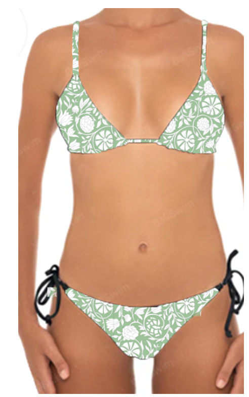 DEVI - Triangle Bikini Top & Curve Bottom