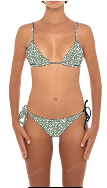KALI - Triangle Bikini Top & String Bottom